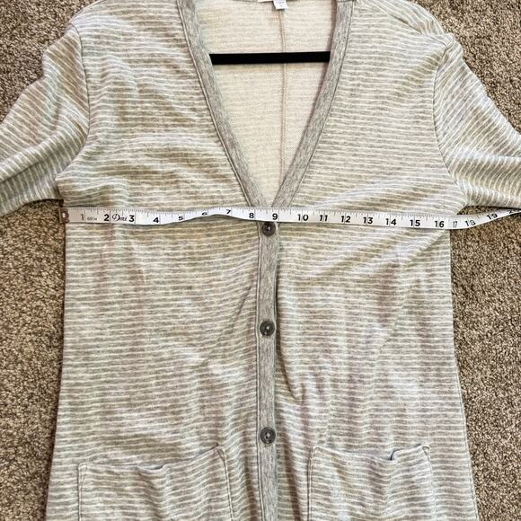 James Perse Standard Button Down Extra Length Sweater 2 - Picture 7 of 7